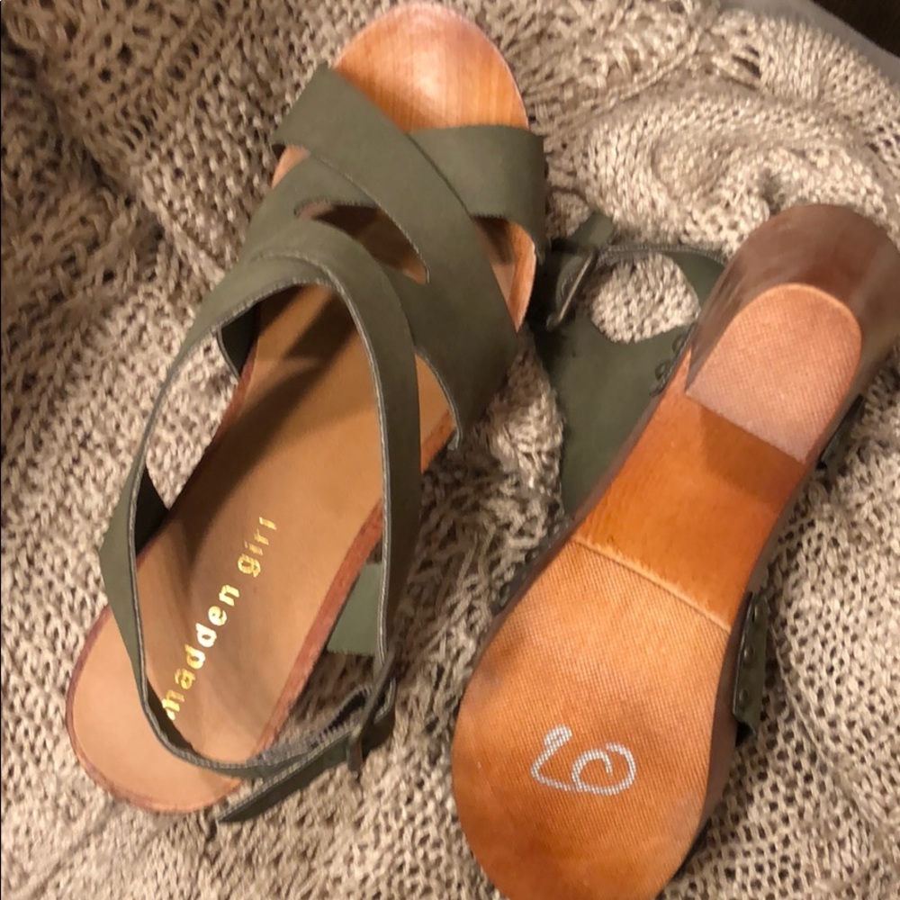 Army green heels